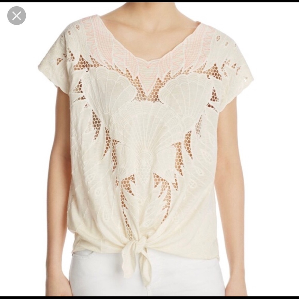 Free People Castaway Embroidered Tunic